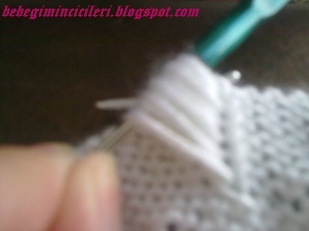 Узор "Миндаль" спицами