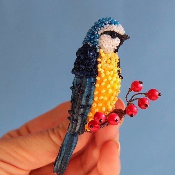 Волшебные брошки в виде птиц: идеи