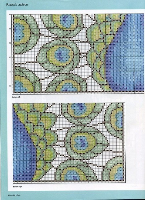 Вышивка крестом павлина: со схемой