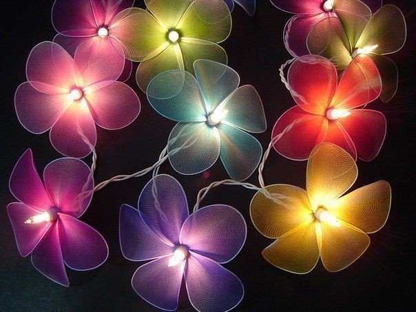 Букеты-ночники из капрона