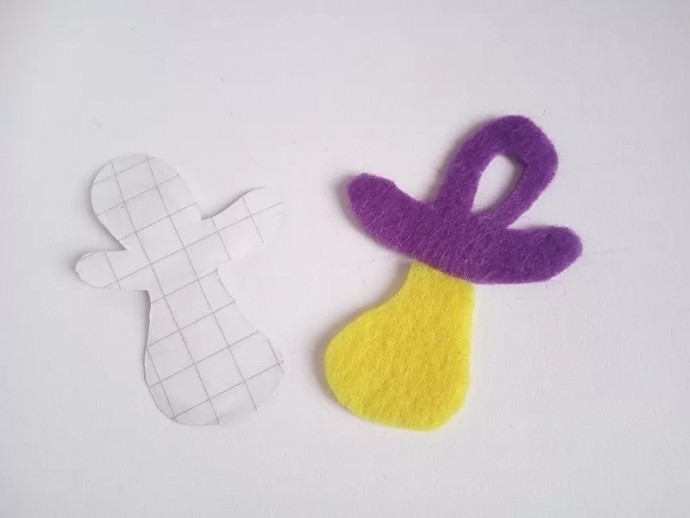 Фоторамка из фетра для первого снимка УЗИ