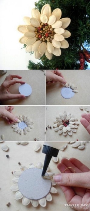 Идеи поделок из тыквенных семечек для украшения кухни Идеи поделок из тыквенных семечек для украшения кухни