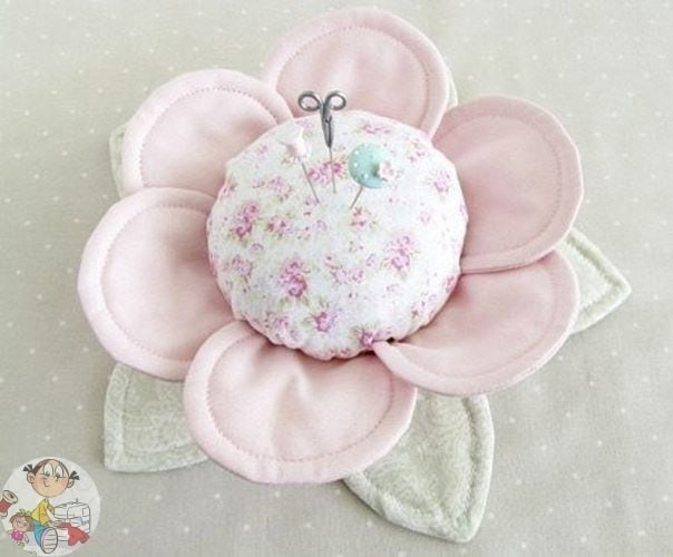 Шьём игольницу-цветок