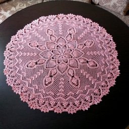 Большая ажурная салфетка