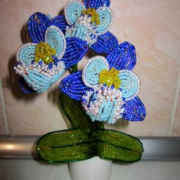 ​Прелестная орхидея из бисера