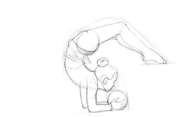 Рисуем гимнастку