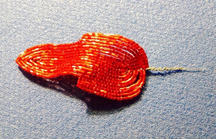 Рождественская звезда из бисера