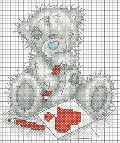 Схемы для вышивки "Мишки Тедди"