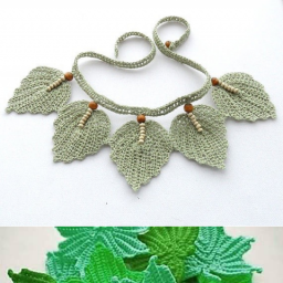 Вяжем крючком цветочки и листочки