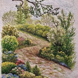 Вышитые пейзажи