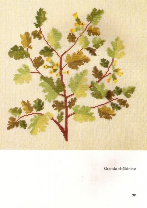 Вышиваем желуди и другие природные материалы