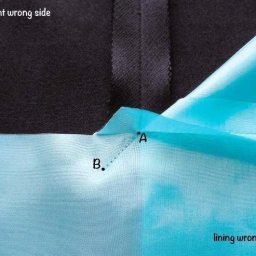 ​Как правильно обработать разрез с подкладкой