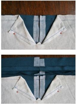 Молния на трикотажной юбке