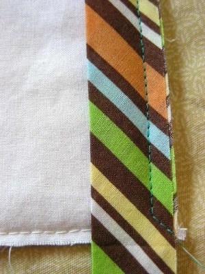 Обработка угла косой бейкой