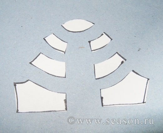 Рукав с драпировками