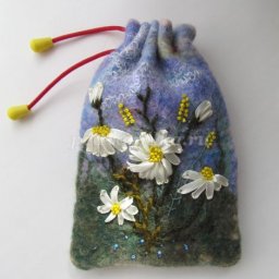 Мокрое валяние из шерсти: мешочек