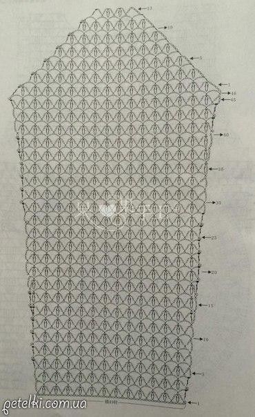 ​Нежная модель туники крючком