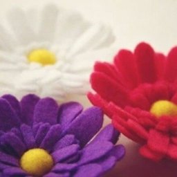 ​Цветы из фетра