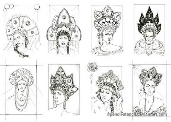 ​Красивые кокошники