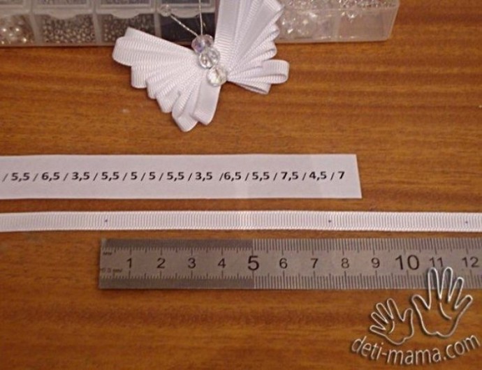 Бабочки из ленты