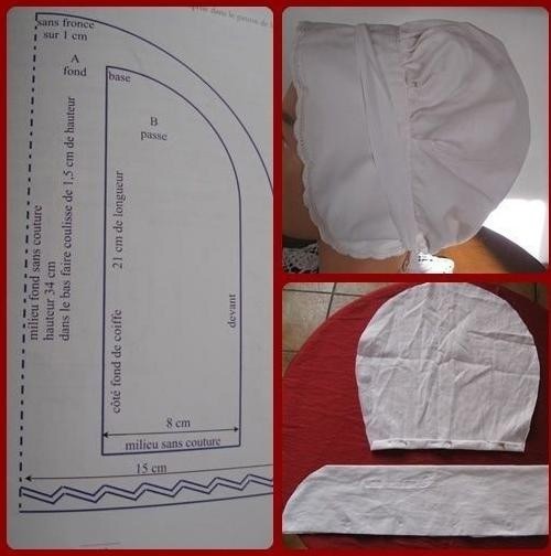 Милые детские чепчики