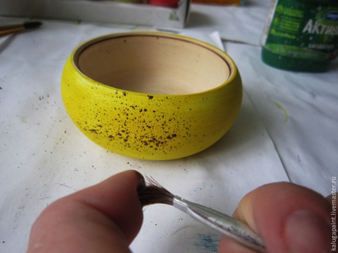 Расписываем шкатулочку с пейзажем и имитацией камня Расписываем шкатулочку с пейзажем и имитацией камня