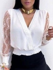 Белые блузы с оригинальными деталями
