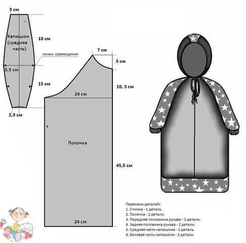 Шьём мешок-комбинезон для малышей
