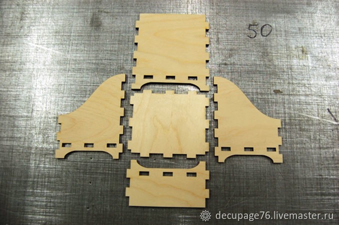 Сборка заготовок для декупажа