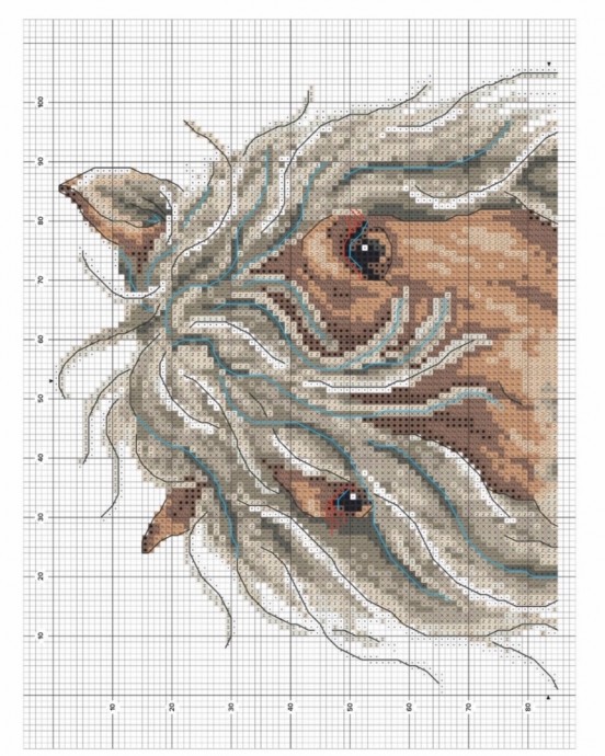 ​Вышиваем лошадь