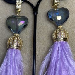 Серьги-перышки