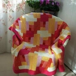 Многоцветный плед