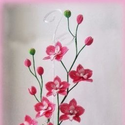 Орхидея из бисера: мастер-класс