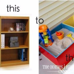 Песочница из старого шкафа