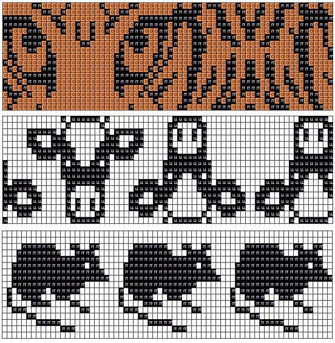 ​Схемы для жаккарда в копилочки