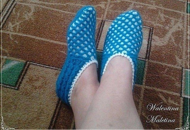 Тапочки спицами: мастер-класс Тапочки спицами: мастер-класс