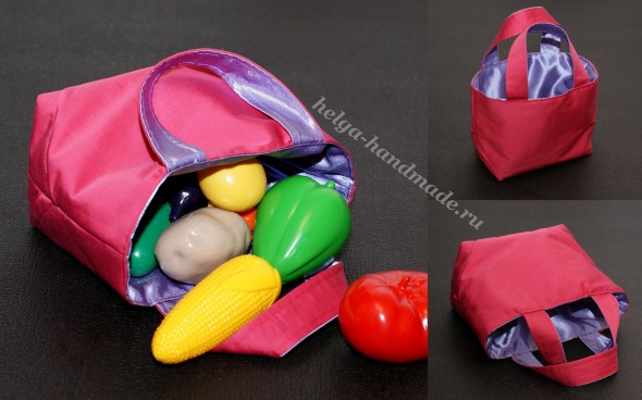 Текстильная сумка-корзинка