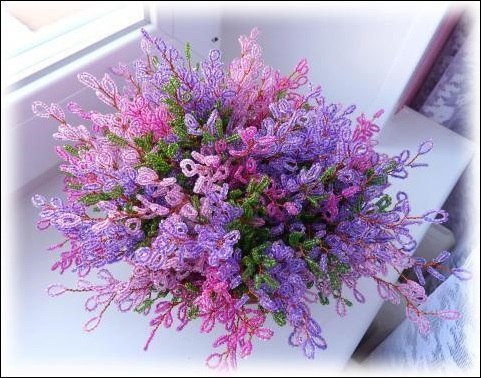 Вереск из бисера