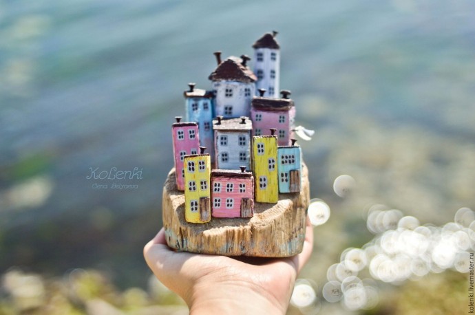 Деревянные города на ладони