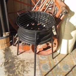 Идеи для мангала из старых автомобильных дисков