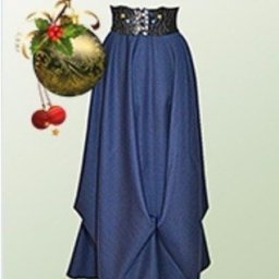 ​Интересная юбка-солнце на основе квадратов