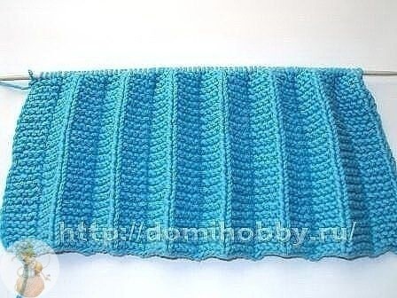 Вязание с эффектом плиссе и складок