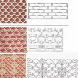 ​Разные сетки крючком