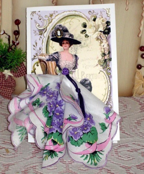 Авторские открытки, с использованием платочков Авторские открытки, с использованием платочков