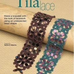 Браслет из тилы и бисера