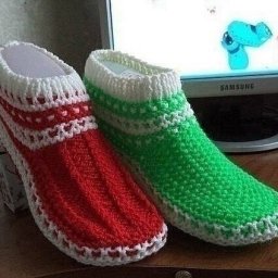 Тапочки спицами