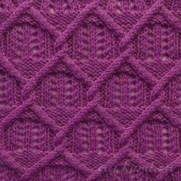 Необычный узор спицами