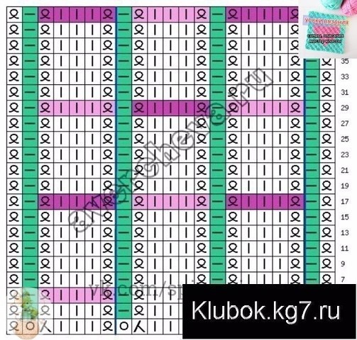 ​Очень красивый узор для шапочки