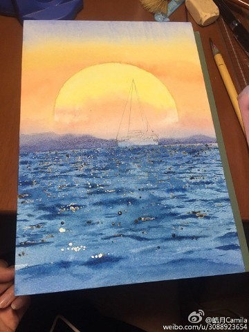 Парусник и закат