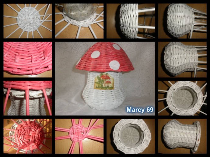 Плетенные поделки из газетных трубочек